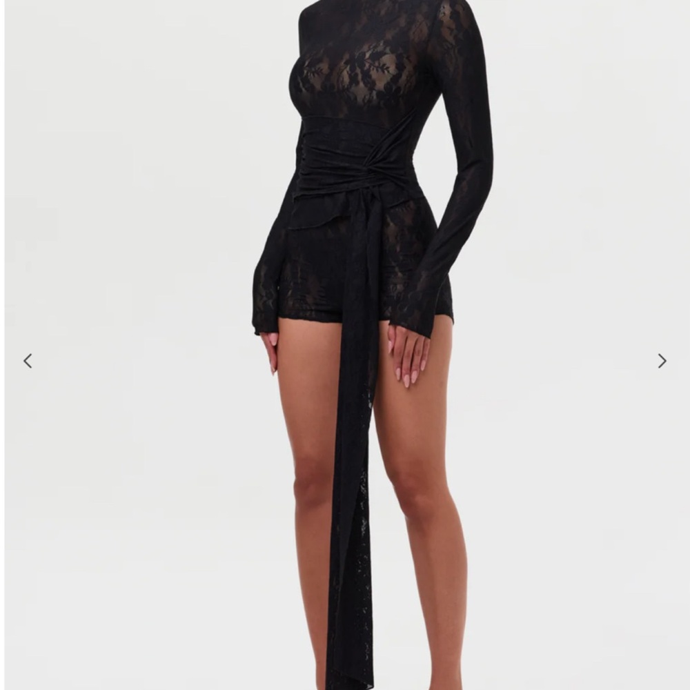 Naked Wardrobe Black Lace Dress